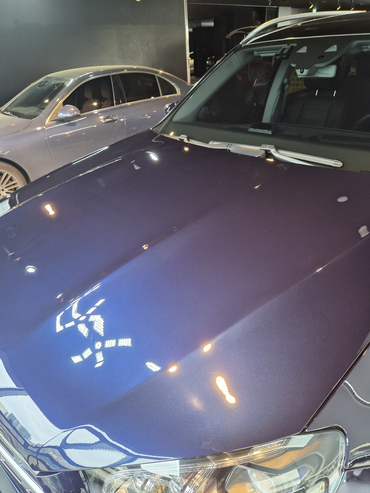 벤츠 GLS400 보닛 - 광택 후 스월 제거