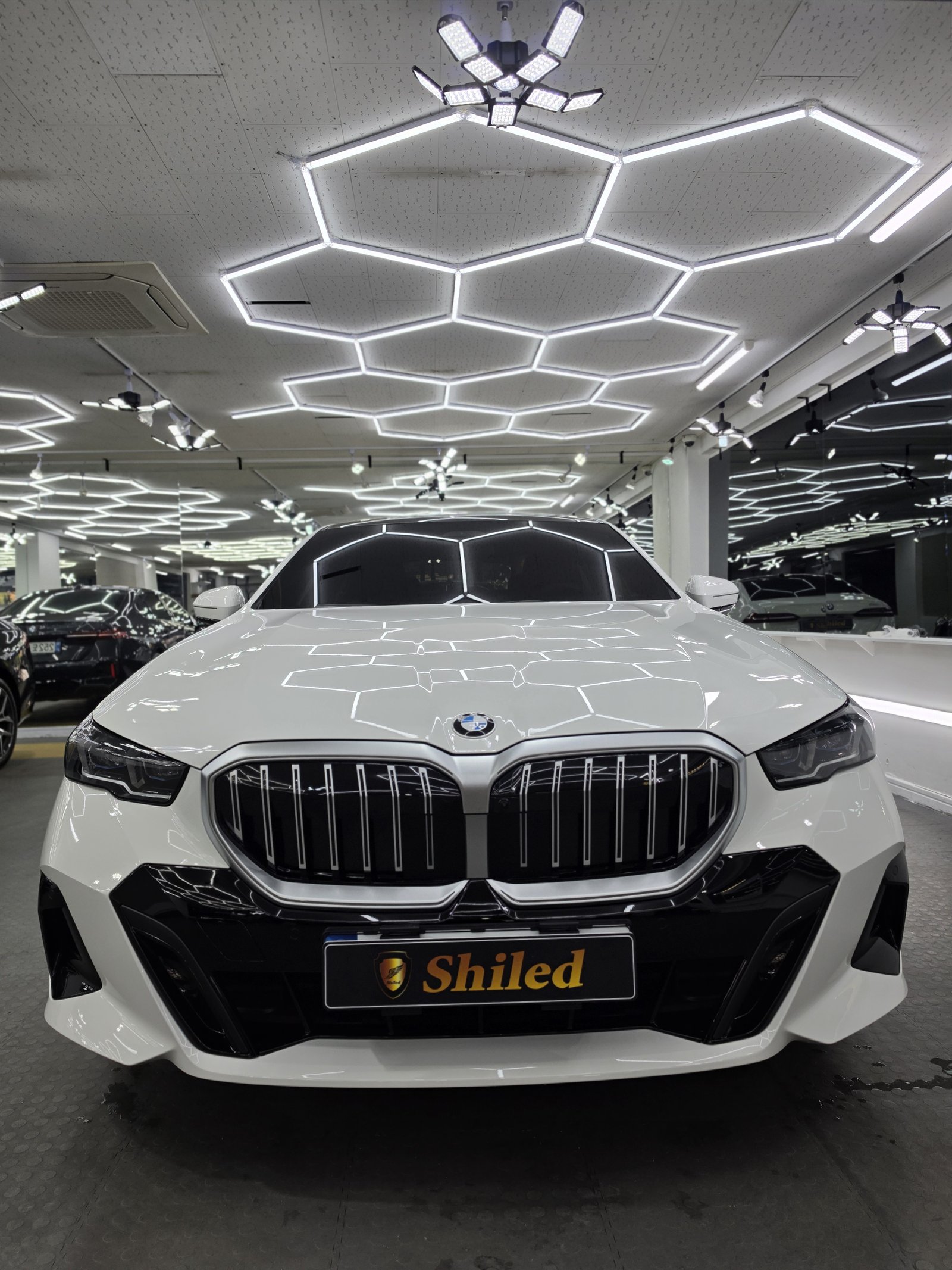 BMW 530i 백색 신차 F5 유리막코팅 - 부산 유리막코팅 전면