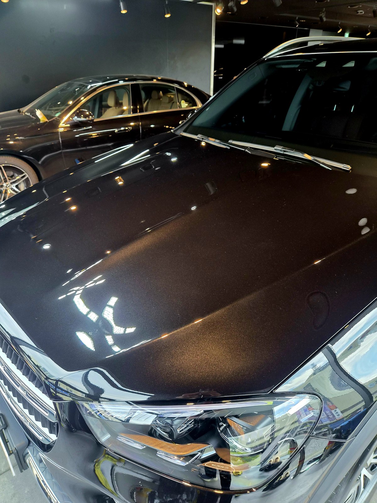 벤츠 GLE300 검정 측면 유리·루프 광택 마감 - 부산 쉴드광택