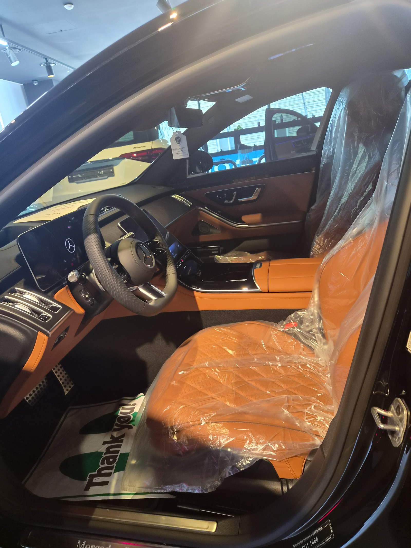 부산 벤츠 S450 신차 실내 출고 전 컨디션