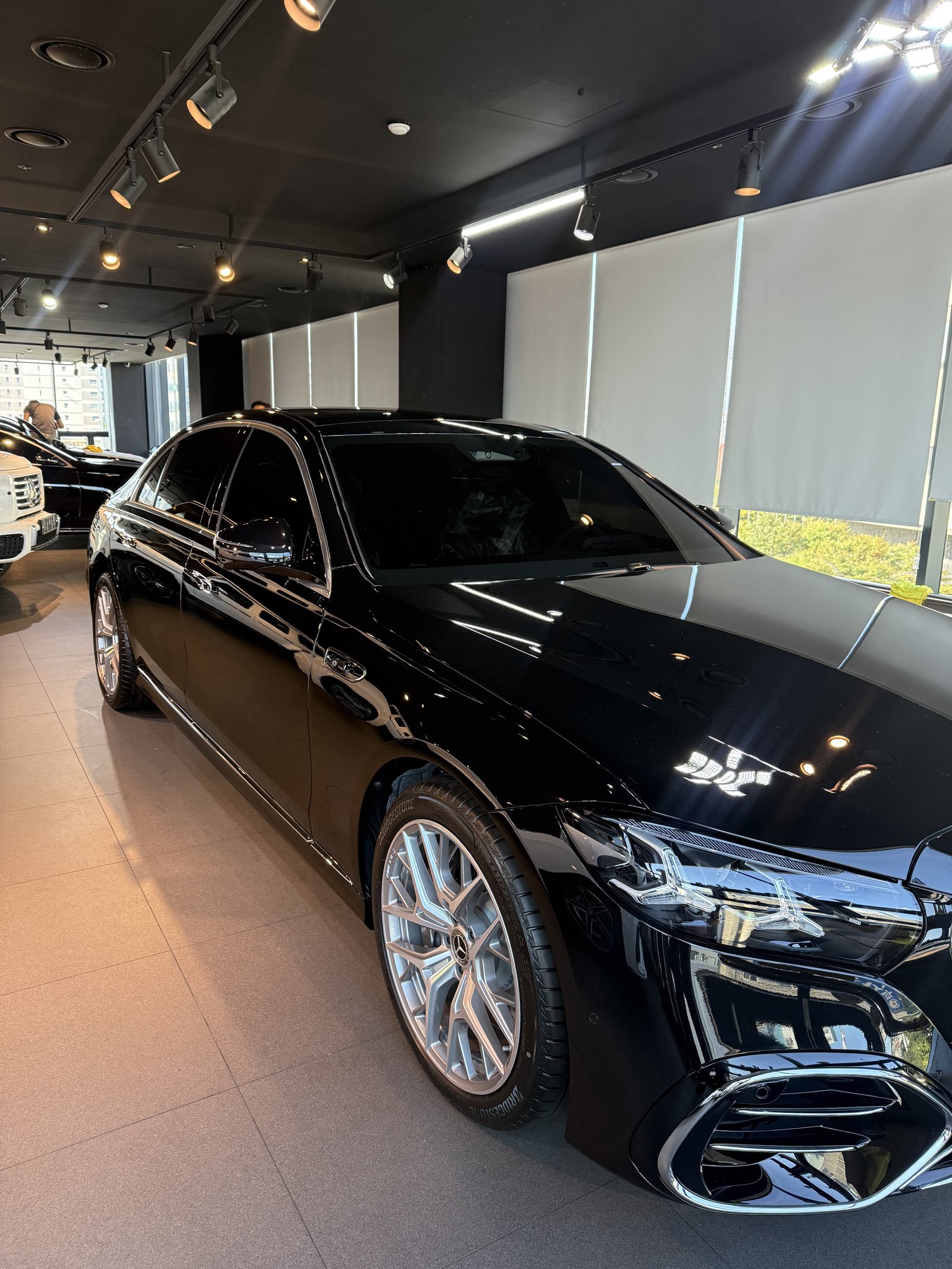 벤츠 S450 신차 전측면 - 부산 유리막코팅
