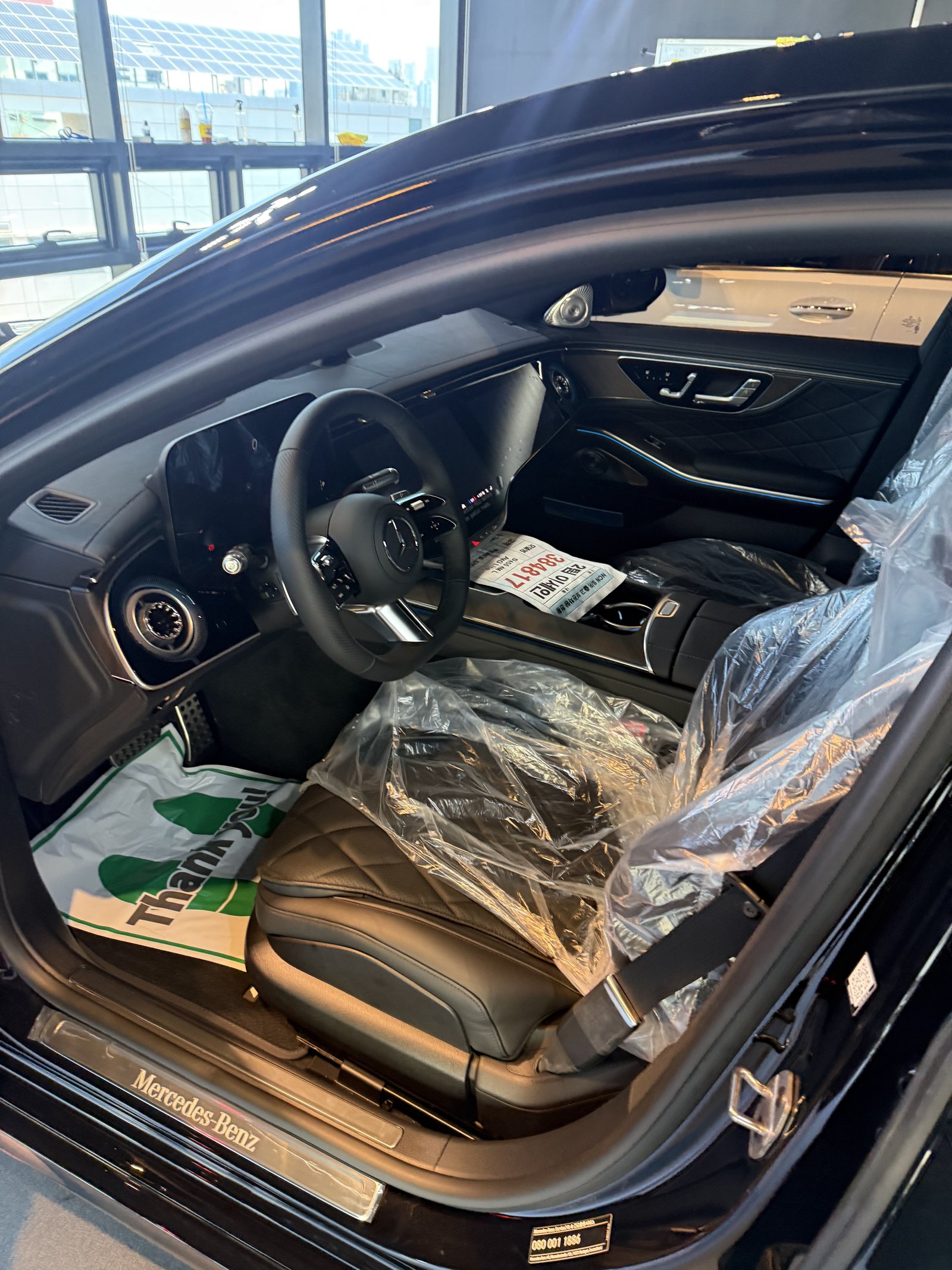 벤츠 S450 신차 실내 - 출고 전 컨디션