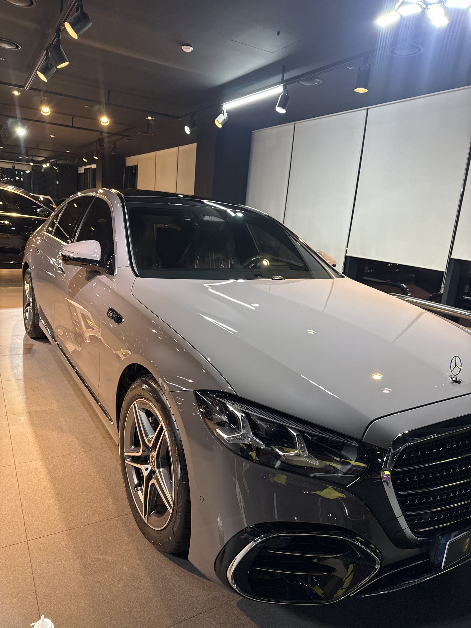 벤츠 S450 신차 전측면 - 부산 유리막코팅
