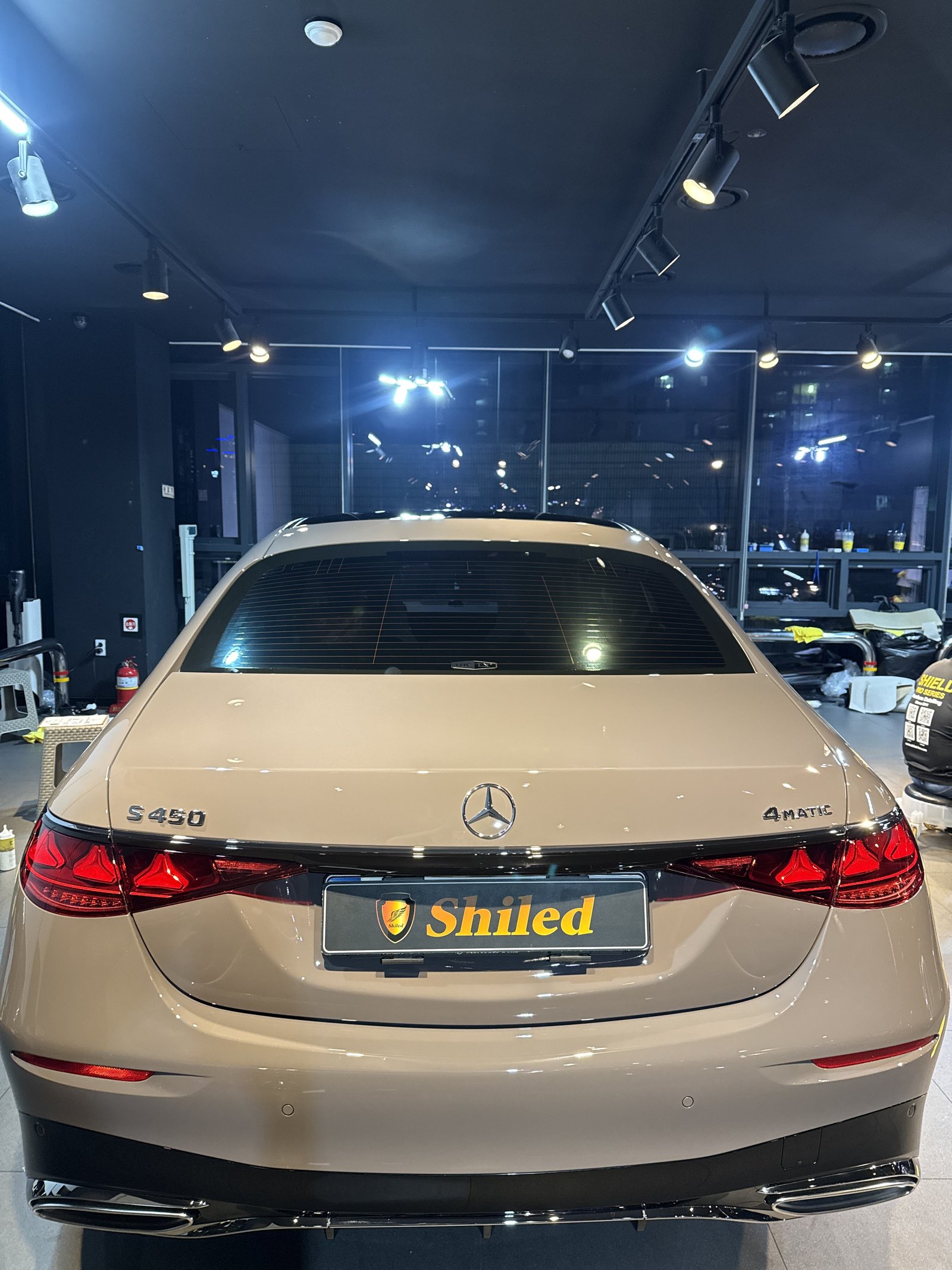 벤츠 S450 신차 후면 - 부산 쉴드광택 신차코팅