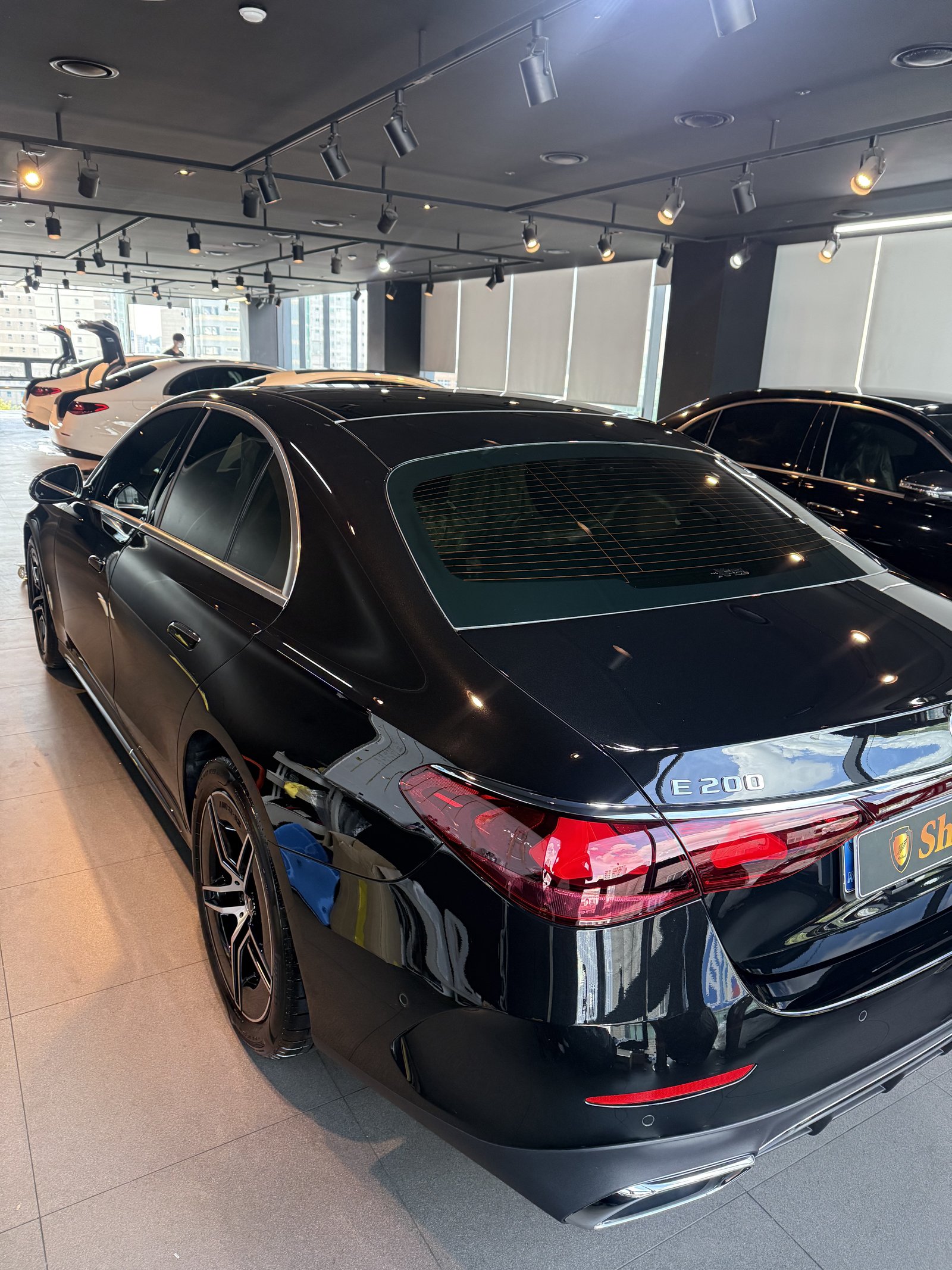 E200 AMG 신차 후면 - 부산 쉴드광택 신차코팅