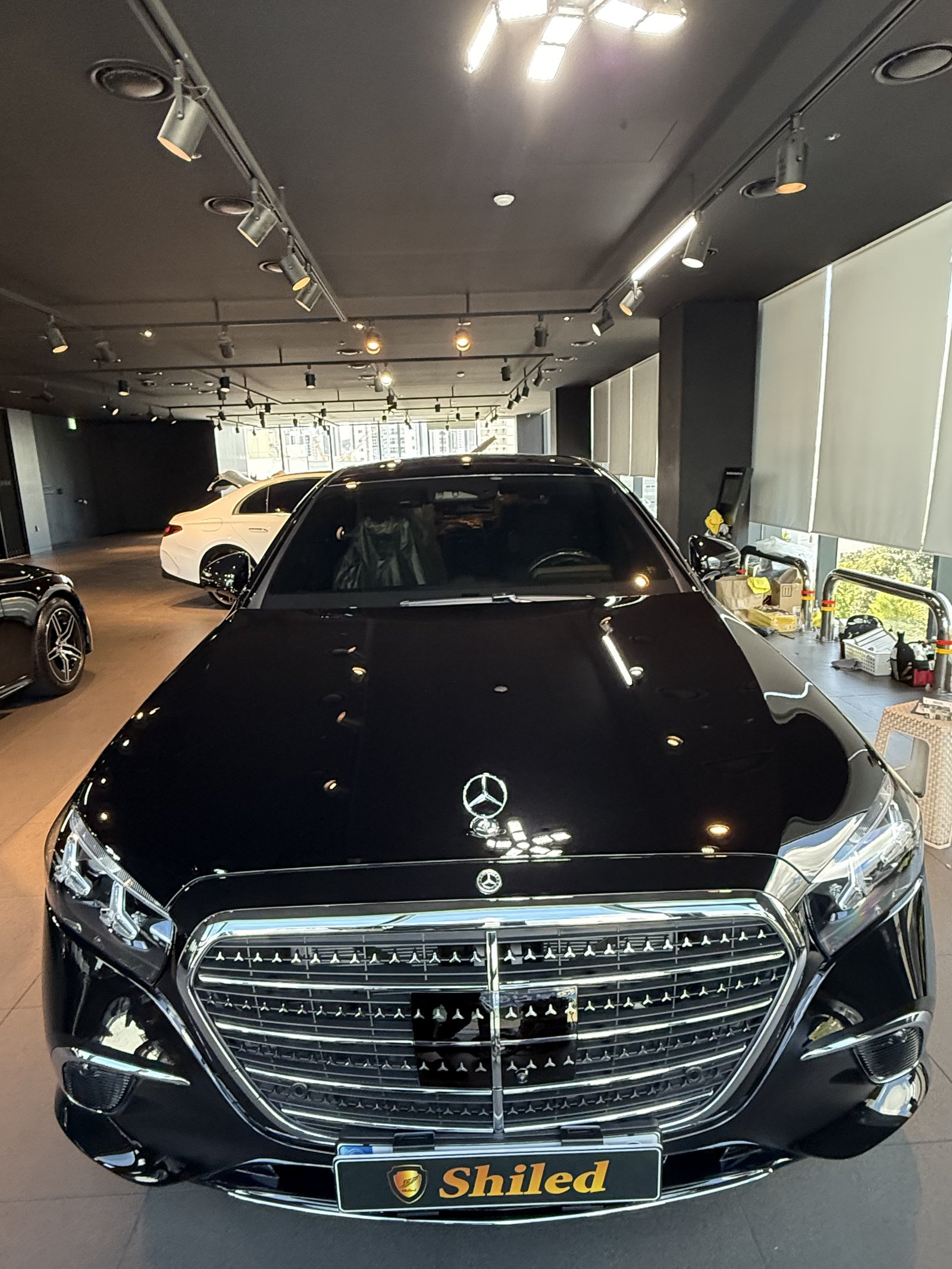 S500 신차 정면 - 부산 쉴드광택 신차코팅