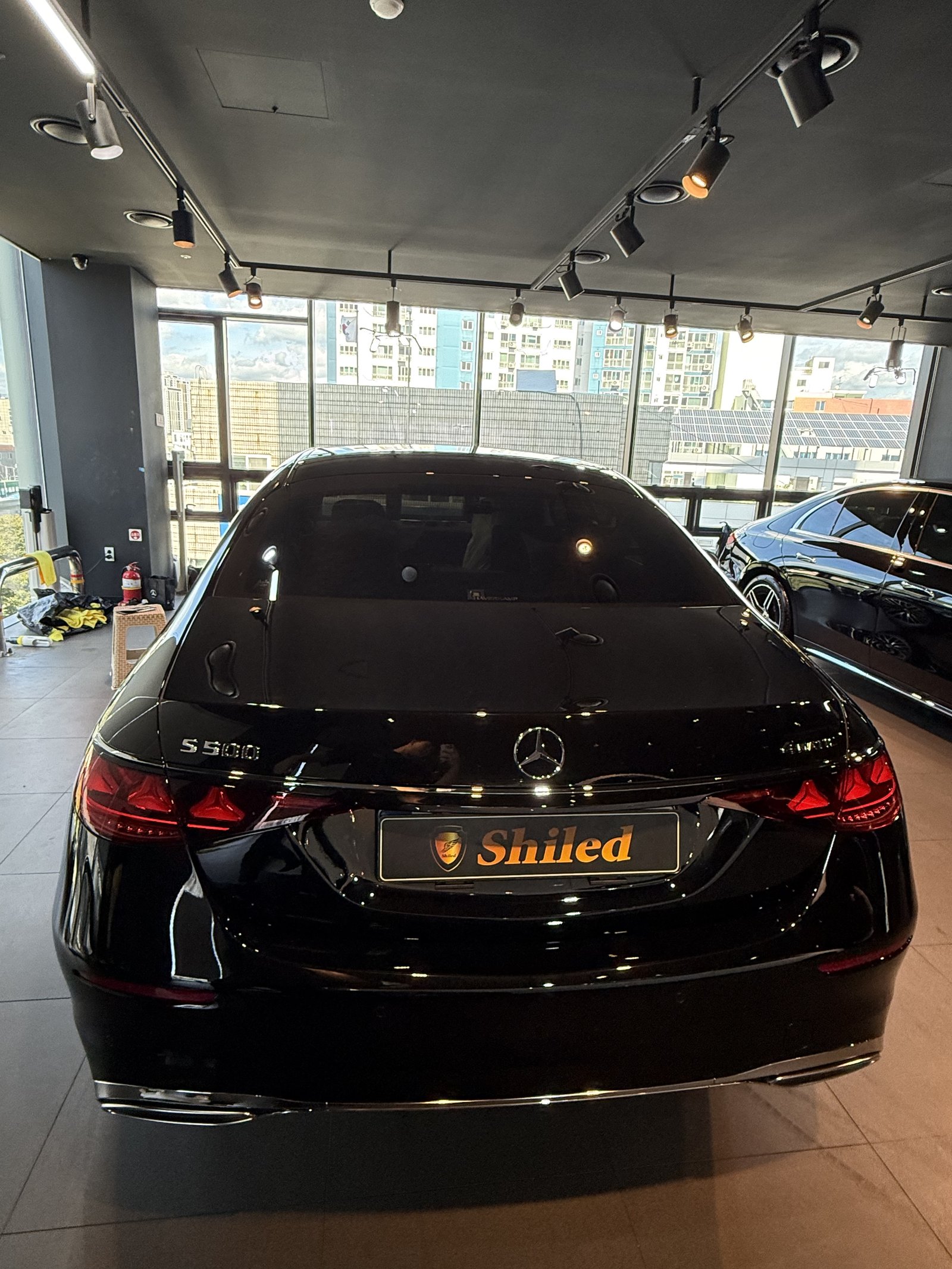 S500 신차 후측면 - 부산 쉴드광택 신차코팅